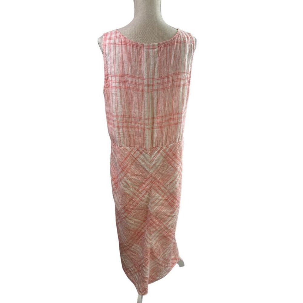 J Jill Love Linen Dress Maxi Pockets Womens Sz XL Lagenlook Coastal Beachy - Picture 7 of 13